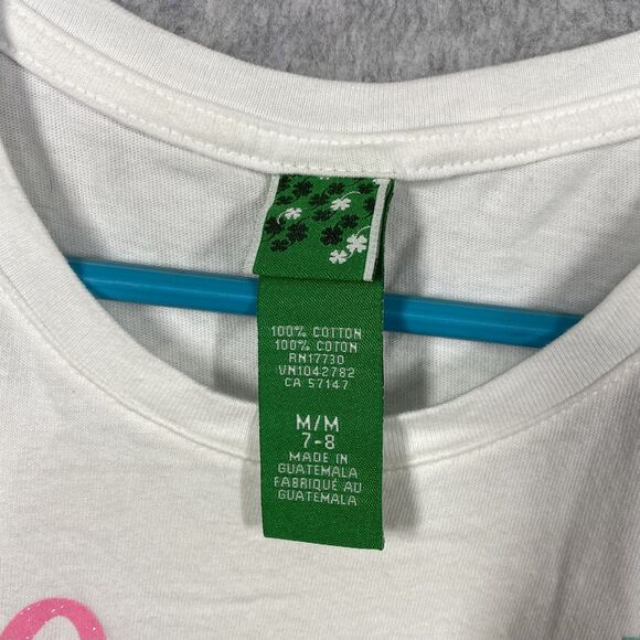 Target Circo T Shirts Girls Easter and St Paddys Day Sz Med Glitter Graphic Tee - Picture 6 of 8